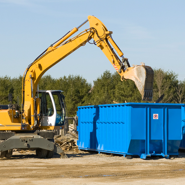 what size residential dumpster rentals are available in Holmesville